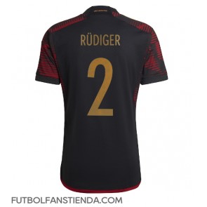 Alemania Antonio Rudiger #2 Segunda Equipación Mundial 2022 Manga Corta